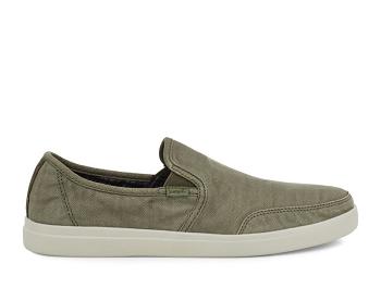 Sanuk Vagabond Slip On Sneaker Wash Veganska Skor Herr Olivgröna | Sverige 436LIS